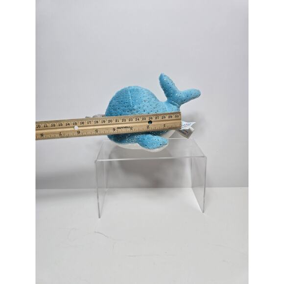 Aurora World YooHoo and Friends Blue and Silver Sparkly Narwhal Whale NAREE - Picture 6 of 6